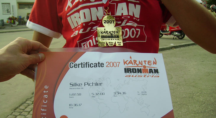 Ironman Austria 2007 Certificate