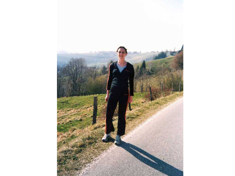 Running training at the most sunny point in Kaenten, the mountain Diexnear Voelkermarkt, in 2003, during a holiday from my research at Princeton